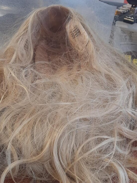 NEW! Women Long 30 inch Curly Wigs Light Blonde main image 4
